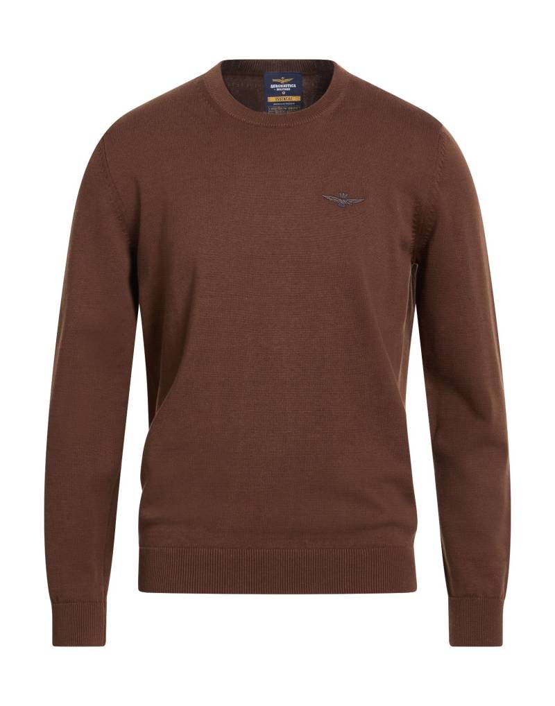AERONAUTICA MILITARE Pullover Herren Braun von AERONAUTICA MILITARE