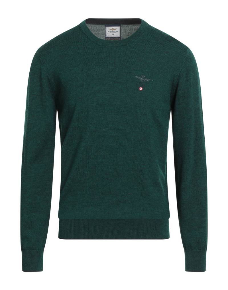 AERONAUTICA MILITARE Pullover Herren Smaragdgrün von AERONAUTICA MILITARE