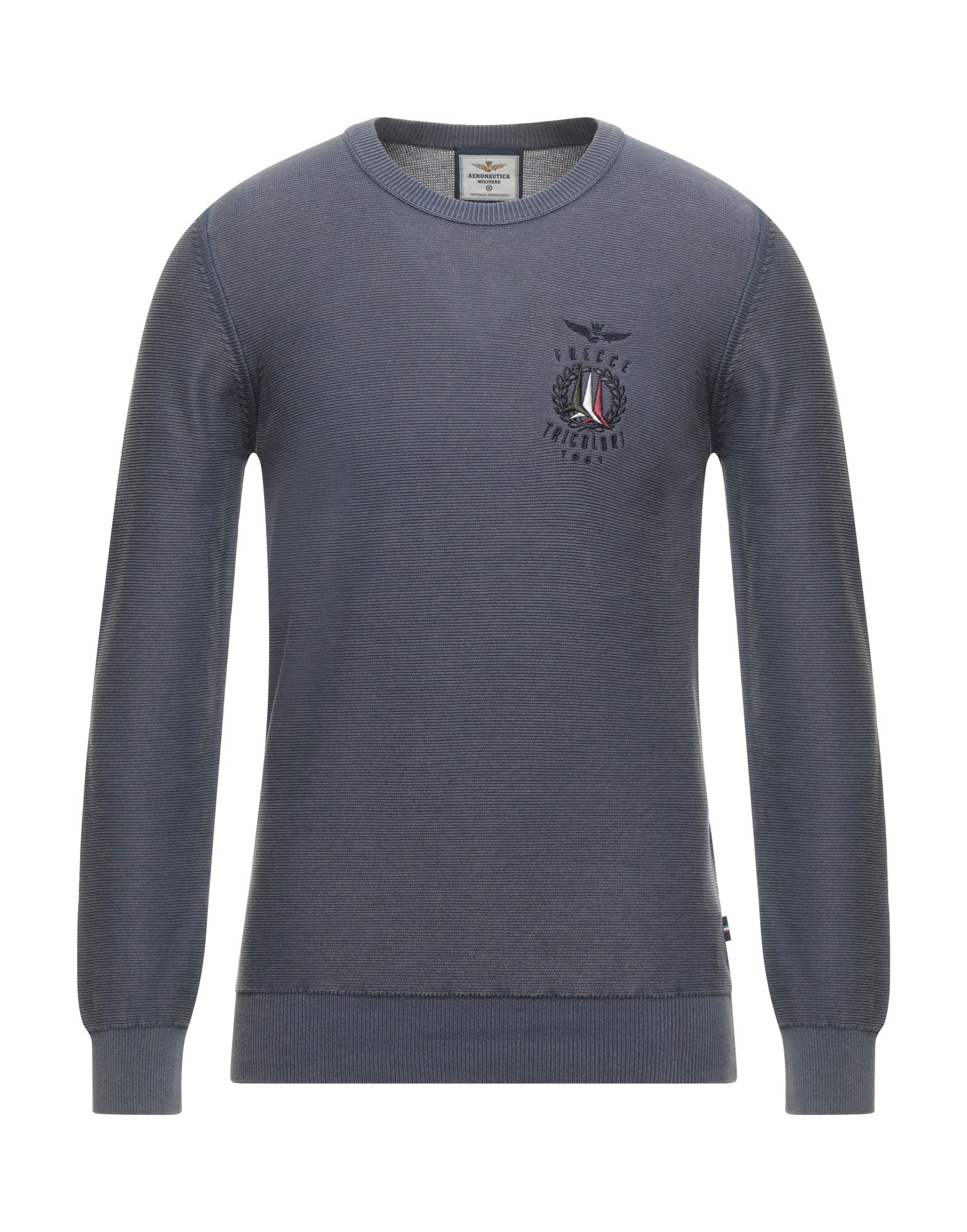 AERONAUTICA MILITARE Pullover Herren Taubenblau von AERONAUTICA MILITARE