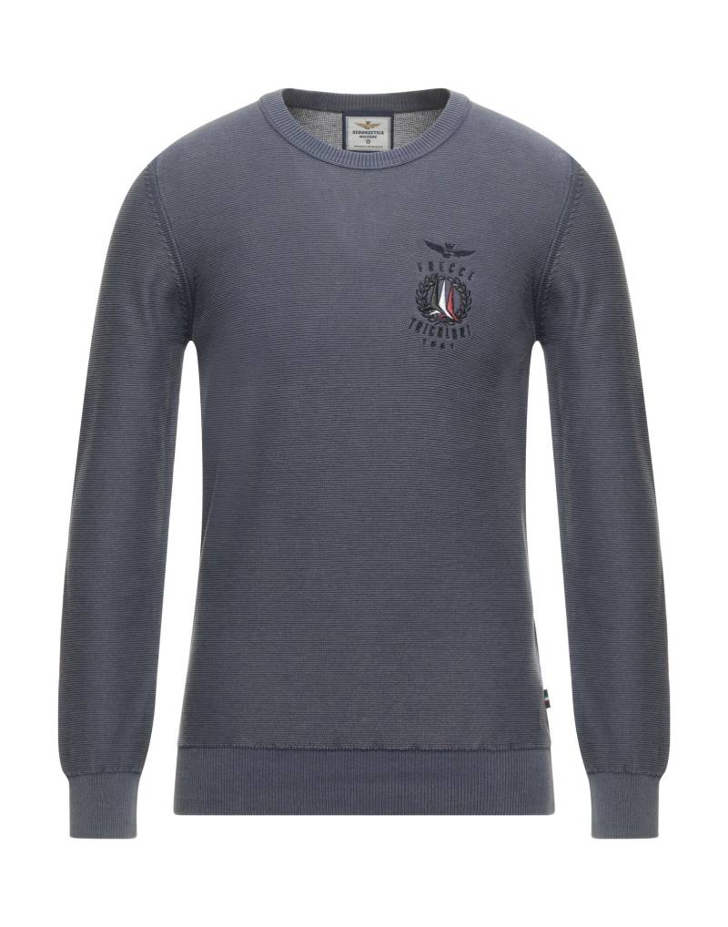 AERONAUTICA MILITARE Pullover Herren Taubenblau von AERONAUTICA MILITARE