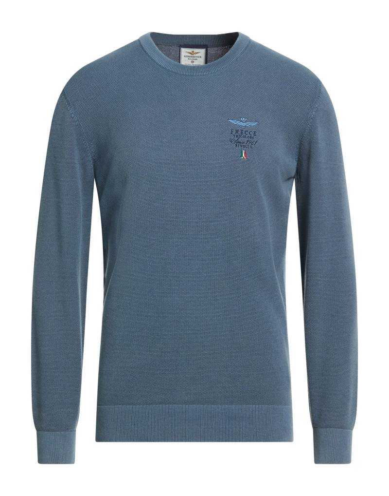 AERONAUTICA MILITARE Pullover Herren Taubenblau von AERONAUTICA MILITARE
