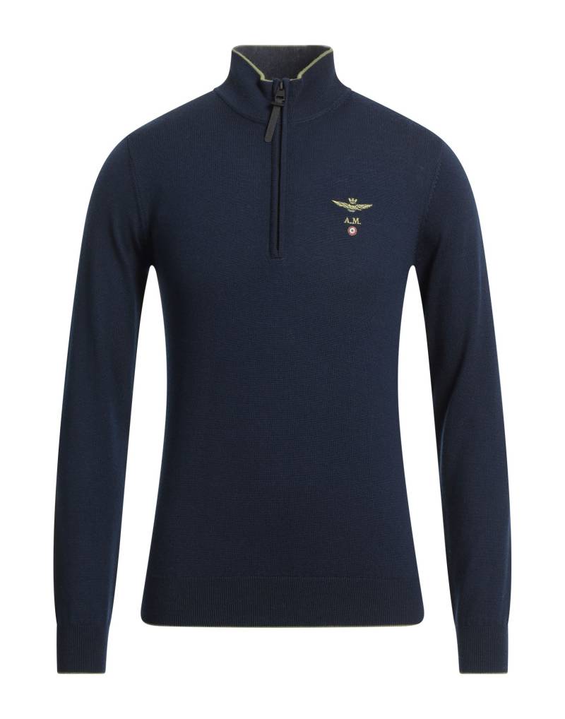 AERONAUTICA MILITARE Rollkragenpullover Herren Marineblau von AERONAUTICA MILITARE