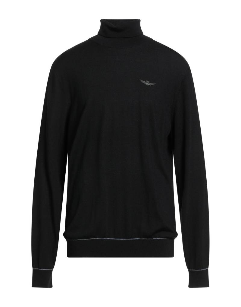 AERONAUTICA MILITARE Rollkragenpullover Herren Schwarz von AERONAUTICA MILITARE
