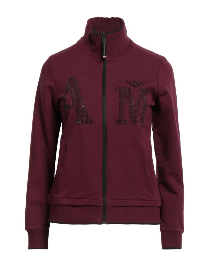 AERONAUTICA MILITARE Sweatshirt Damen Pflaume von AERONAUTICA MILITARE