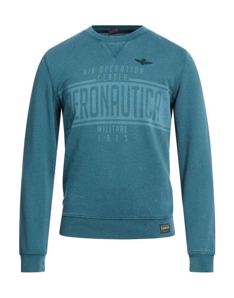 AERONAUTICA MILITARE Sweatshirt Herren Aquamarin von AERONAUTICA MILITARE