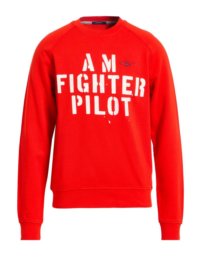 AERONAUTICA MILITARE Sweatshirt Herren Rot von AERONAUTICA MILITARE