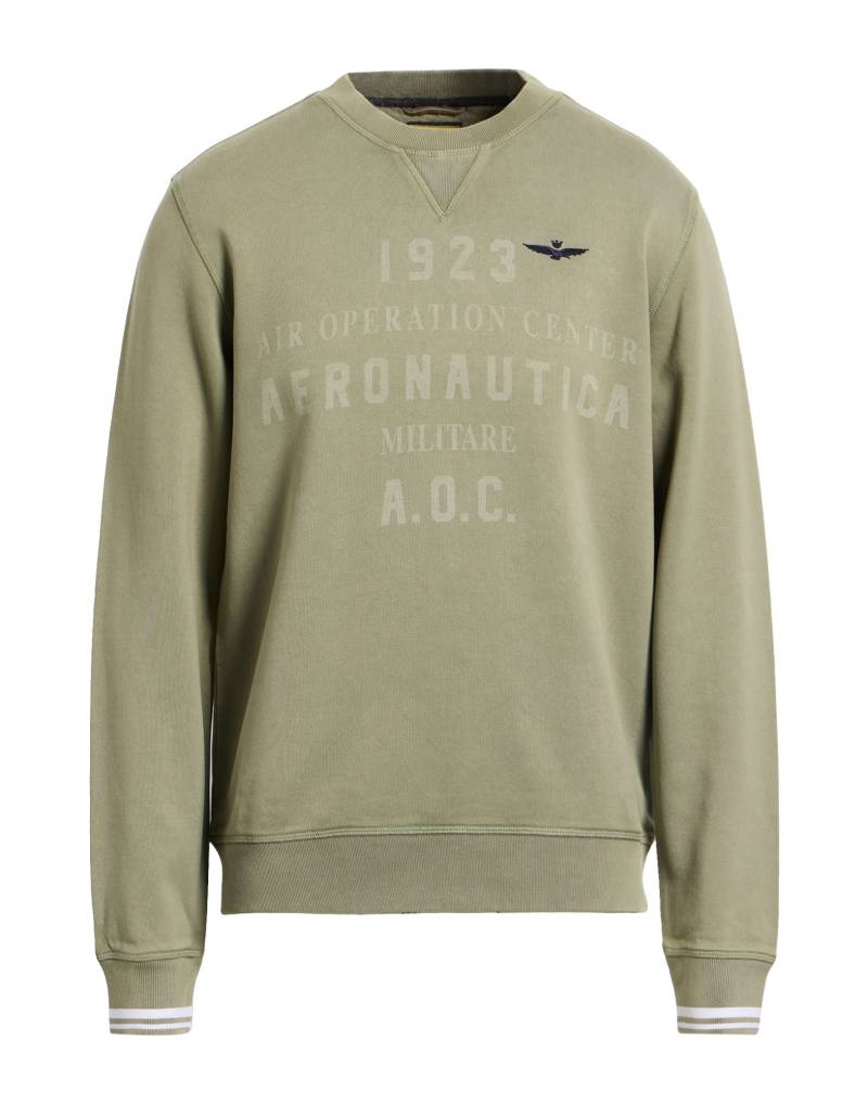 AERONAUTICA MILITARE Sweatshirt Herren Salbeigrün von AERONAUTICA MILITARE