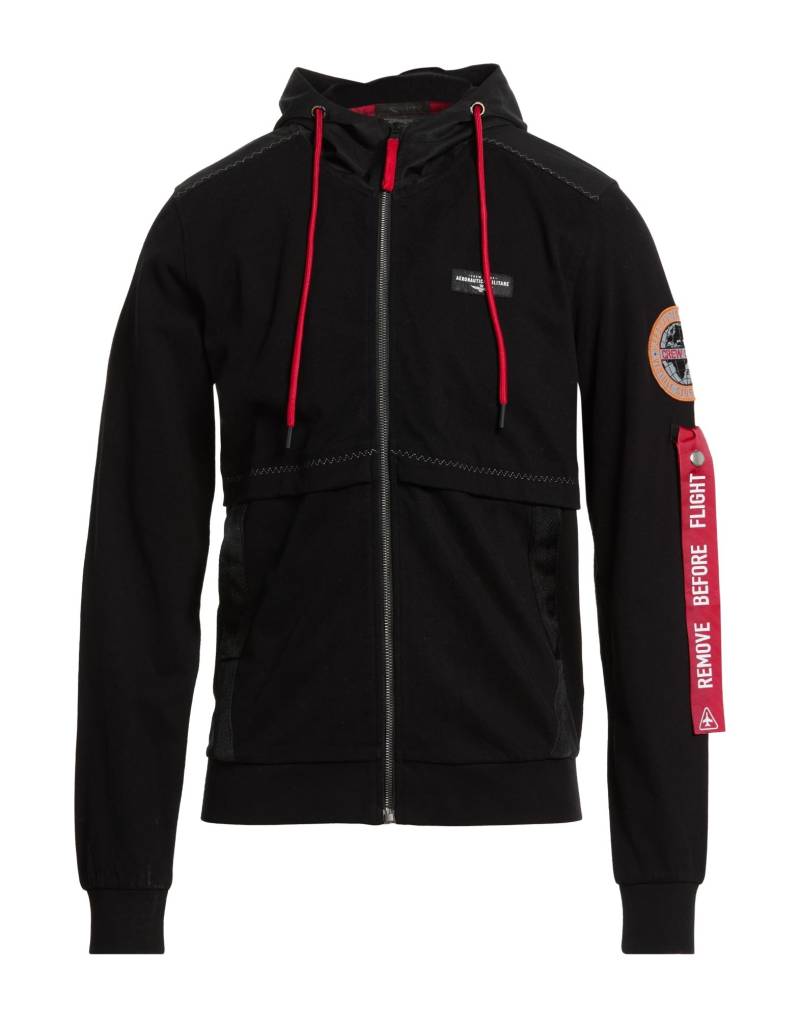 AERONAUTICA MILITARE Sweatshirt Herren Schwarz von AERONAUTICA MILITARE