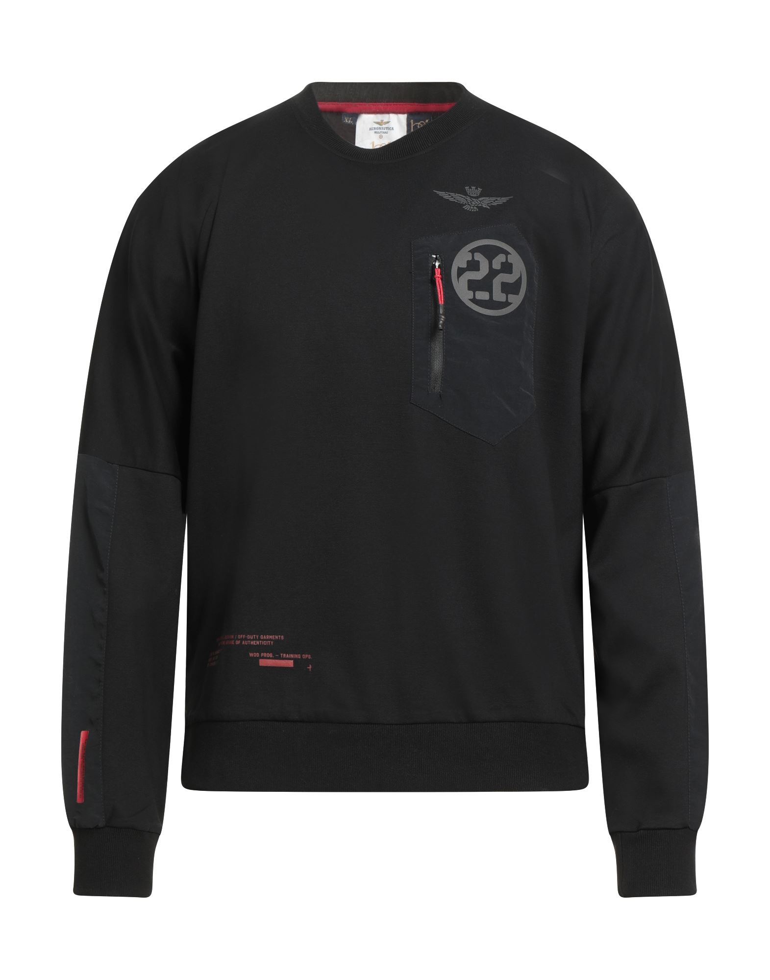AERONAUTICA MILITARE Sweatshirt Herren Schwarz von AERONAUTICA MILITARE