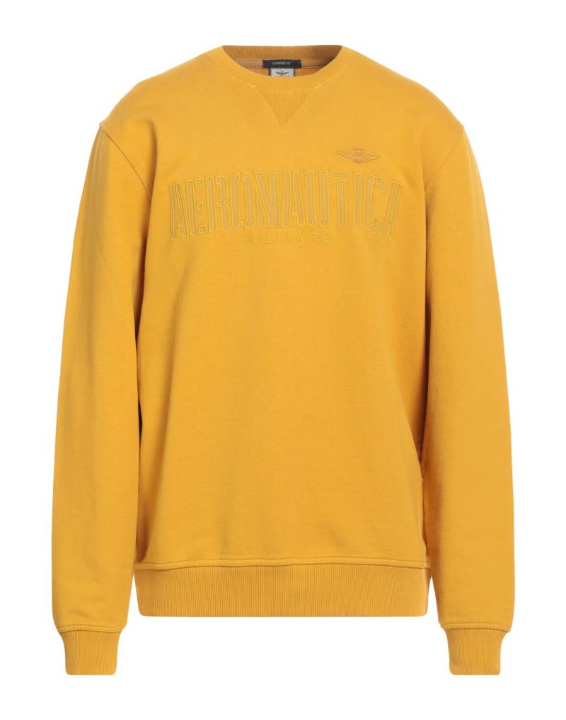 AERONAUTICA MILITARE Sweatshirt Herren Senf von AERONAUTICA MILITARE