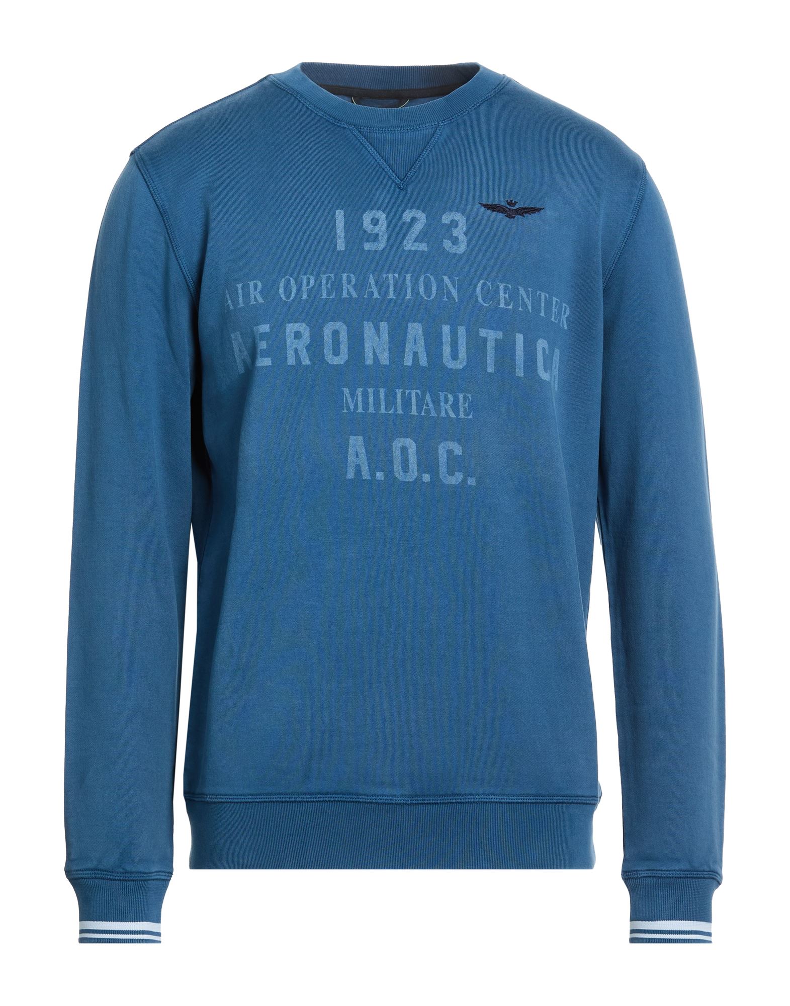 AERONAUTICA MILITARE Sweatshirt Herren Taubenblau von AERONAUTICA MILITARE