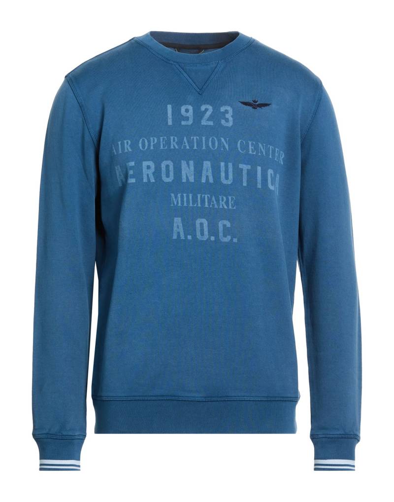 AERONAUTICA MILITARE Sweatshirt Herren Taubenblau von AERONAUTICA MILITARE