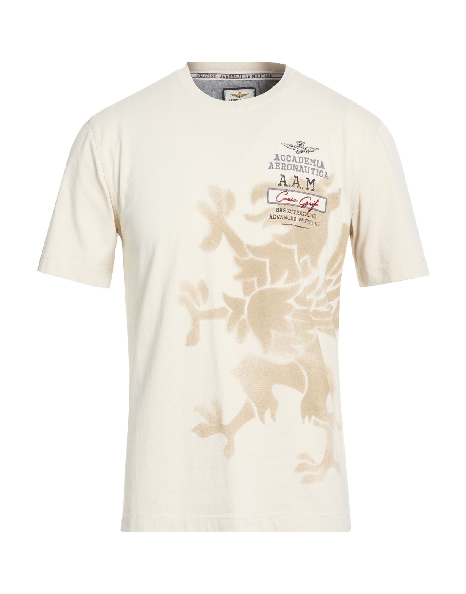 AERONAUTICA MILITARE T-shirts Herren Beige von AERONAUTICA MILITARE