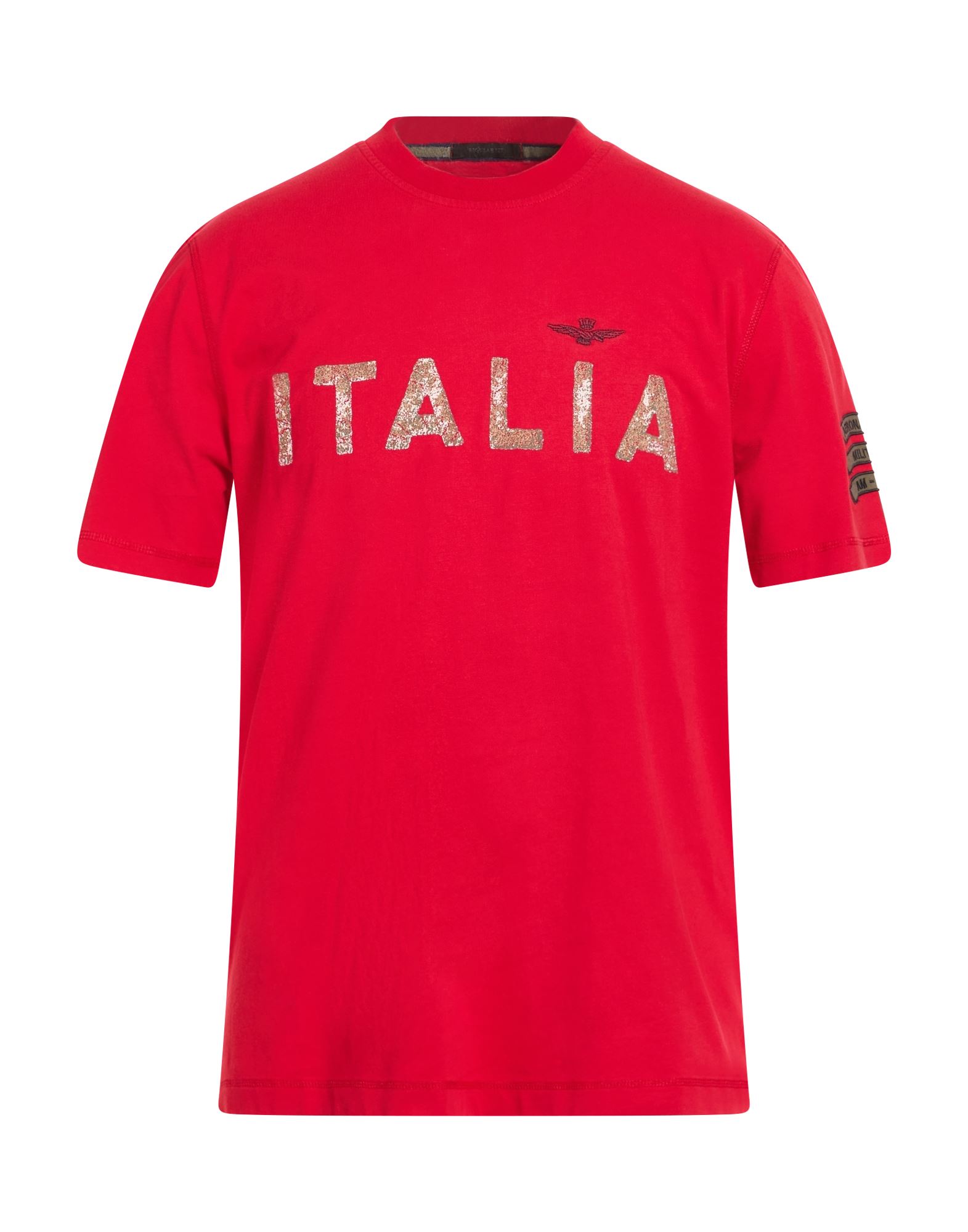 AERONAUTICA MILITARE T-shirts Herren Rot von AERONAUTICA MILITARE