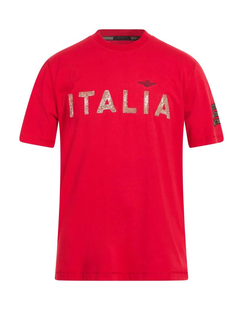 AERONAUTICA MILITARE T-shirts Herren Rot von AERONAUTICA MILITARE