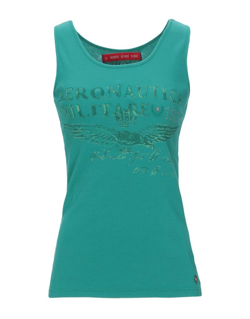 AERONAUTICA MILITARE Tank Top Damen Smaragdgrün von AERONAUTICA MILITARE