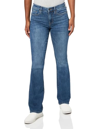 AEROPOSTALE Damen Aero Mid Rise Bootcut Jeans, Mittlere Waschung, 38 DE (36er Pack) von AEROPOSTALE