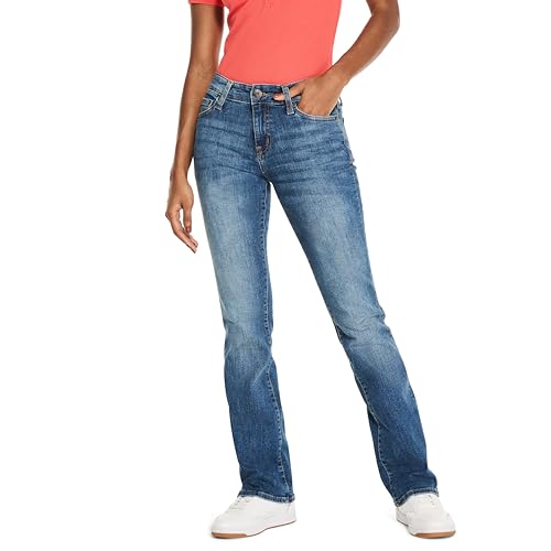 AEROPOSTALE Damen Aero Mid Rise Bootcut Jeans, Mittlere Waschung, 38 EU von AEROPOSTALE