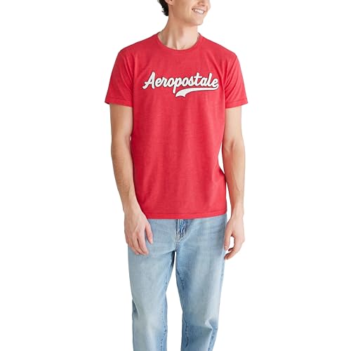 AEROPOSTALE Herren-T-Shirt, kurzärmelig, Rot - Tango Red, X-Klein AEROPOSTALE Herren-T-Shirt, kurzärmelig, Rot - Tango Red, X-Klein von AEROPOSTALE