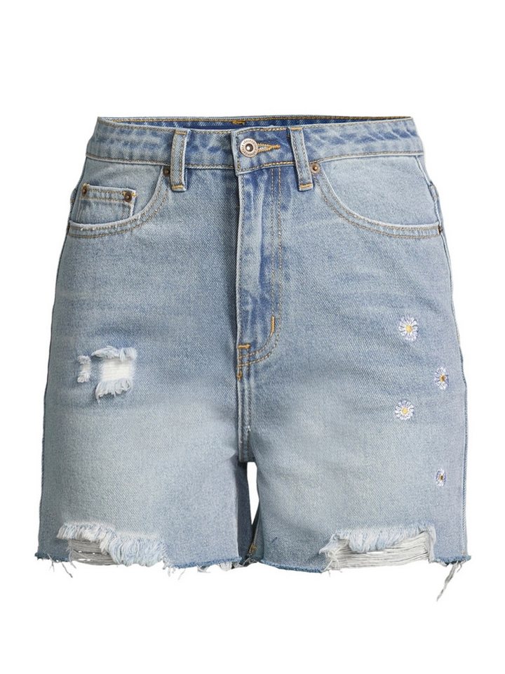 AÈROPOSTALE Jeansshorts (1-tlg) Fransen, Stickerei von AÈROPOSTALE