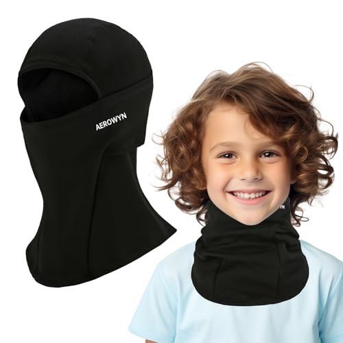 AEROWYN Kinder Sturmhaube Jungen Balaclava 4-13 Winter Skimaske Winddichte Warm Sturmmaske für Jungen Mädchen, Winter Outdoor Sport Skifahren Snowboarden Radfahren von AEROWYN