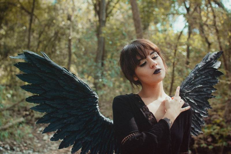 Schwarze Flügel Und Mehr Farbe Für Engel Cosplay Schwarze Flügel Und Mehr Farbe Für Engel Cosplay von AERYINGS