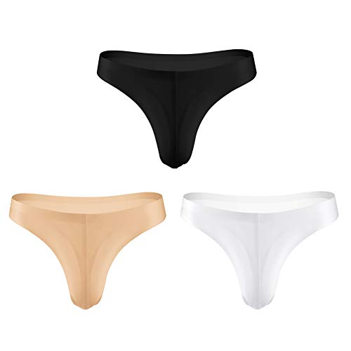 AERZ Männer String Tanga Herren Panty G String Unterwäsche Stretch Atmungsaktiv Slips Schnell trocknend Bikini, XL, 3pack-3 von AERZ