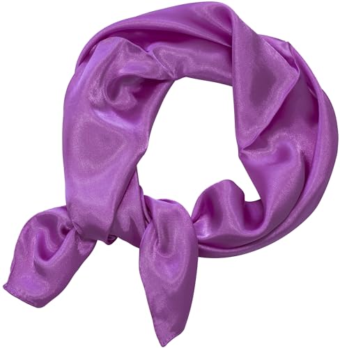 AERZETIX - C74201 - Dekoratives schal halstuch aus polyester 60% und seide 40% - in quadratischer form 60x60 cm - farbe lila von AERZETIX