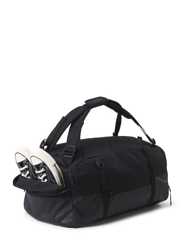 AEVOR Reisetasche Sporttasche Damen und Herren Duffel mit Schuhfach bis 43 L Reiserucksack Handgepäck wasserabweisend travel Essentials Schwarz von AEVOR