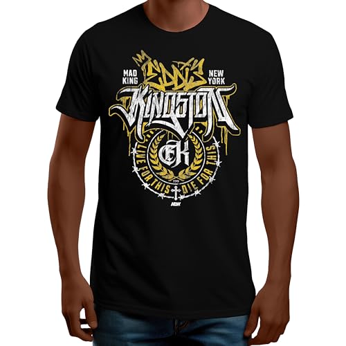 AEW Eddie Kingston T-Shirt 730 (exklusiv bei Amazon), Schwarz, XL von All Elite Wrestling