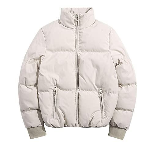 Daunenjacke Damen Übergangsjacke Parka Jacke Herbst Winter Dicker Warm Fleecemäntel Plus Samt Winterjacke Angenehm Funktionsmäntel Einfarbig Freizeit Nachhaltige Kälteschutz Outwear Pufferjacke von AEftrior