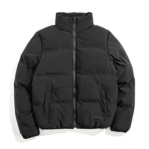 Winterjacke Damen Langarm Daunenjacke Einfarbig Oversize Steppjacke Leichte Pufferjacke Gepolsterte Baumwolljacke Flauschige Jacke Winddicht Atmungsaktiv Übergangsjacke Softshelljacke Sweatjacke von AEftrior