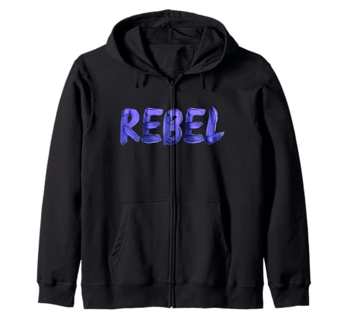 Rebell Rocker Painted Letters Design Grafik Frauen Männer Kapuzenjacke von Ästhetisches Julib Retro Girl Boy