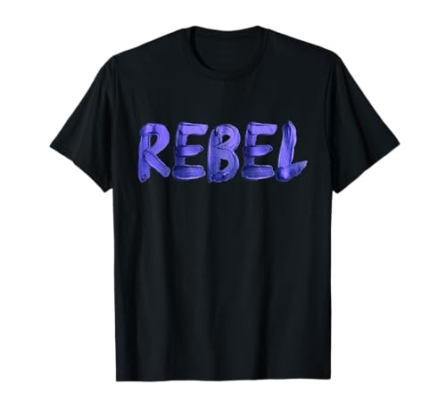 Rebell Rocker Painted Letters Design Grafik Frauen Männer T-Shirt von Ästhetisches Julib Retro Girl Boy