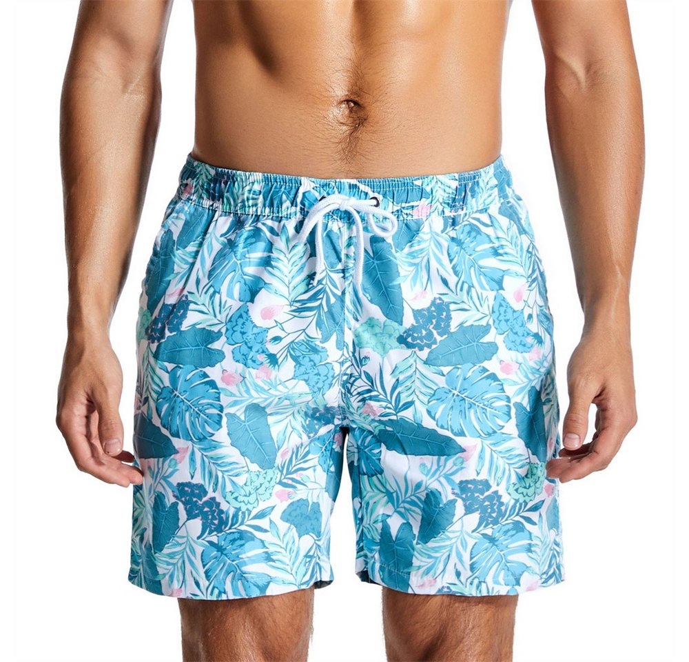AFAZ New Trading UG Shorts Schnell trocknende Strandshorts für Herren, bedruckte Badehose Lässige Quarter-Shorts in Übergröße von AFAZ New Trading UG