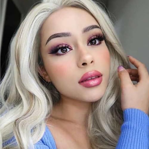 Lace Front Bob Perücken für Frauen Drag Highlight Blonde Lace Front Perücke Full Lace Short Perücke Gluless Realistische Perücken Synthetische Hitzebeständig Afro 14Inch Beauty Queen Haar Cosplay von AFBeauty