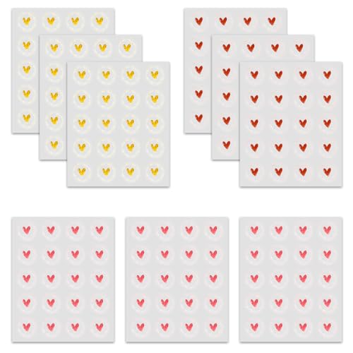 AFCJLTO 160pcs 3.5cm Umschlag Aufkleber Herz Wachssiegel Selbstklebend Briefumschlag Siegelaufkleber Liebe Hochzeit Aufkleber Deko Herz Sticker Herz Aufkleber für Valentinstag(Gold, Roségold, Rot) von AFCJLTO