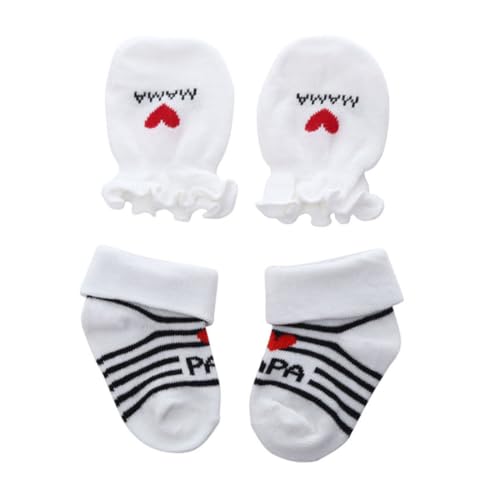 AFCJLTO 2 Paar Baby Baumwollsocken Süße Socken Ich liebe Mama + Ich liebe PaPa Neugeborenes Kleinkind Söckchen,Babysocken Antirutsch Stoppersocken Babygeschenke zur Geburt Junge Mädchen von AFCJLTO