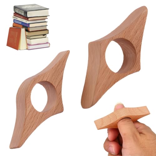 AFCJLTO 2 Stück Buchseitenhalter Lesen zubehör Book Accessories Daumen Buchhalter Daumenring Seitenhalter Handgemachtes Lesering Buchöffner Lesezubehör für Buchliebhaber Leseratten Lehrer von AFCJLTO