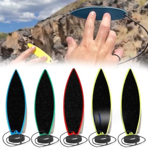 AFCJLTO Finger Surfbrett Set, 5 Mini-Surfbretter für Finger, Spielzeug für Kinder Erwachsene, Mini-Fingerboards Skateboard-Design von AFCJLTO