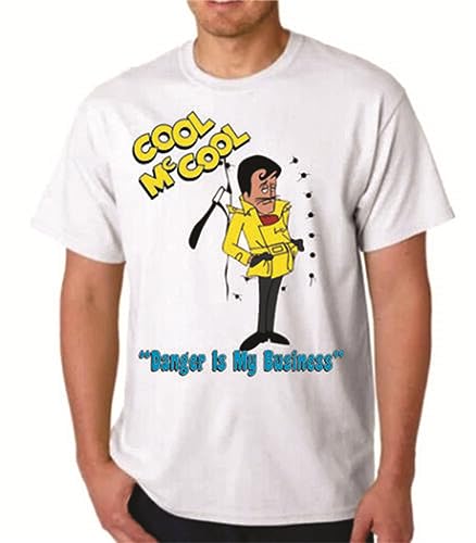 COOL McCool T-Shirt - Cartoon Jay Ward King Features Cereal White XL von AFCURBU