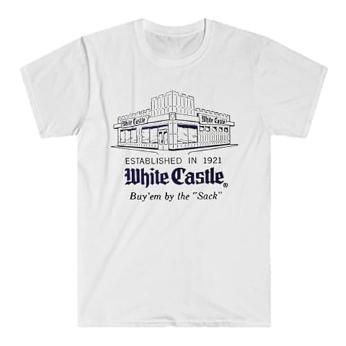 White Castle Hamburger est 1921 White T-Shirt White XL von AFCURBU
