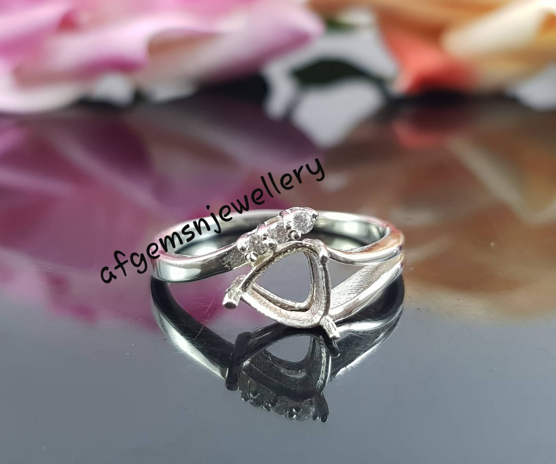 6mm Billionen Ring-Ohne Stein Ring-Ring-Billionen Ring-Billionen Ring-925 Sterling Silber Ring-Unebener Ring von AFGEMSNJEWELLERY