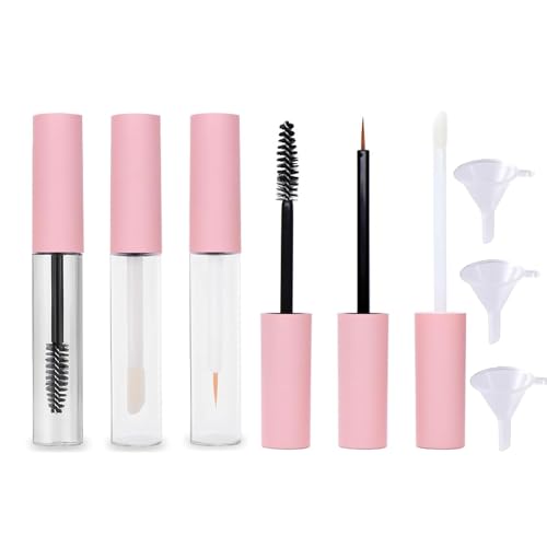 10ml Empty Mascara Tube | Eyeliner Tube and Lip Gloss Tubes Rubber Inserts and Funnels for Castor Oil | Glass Mascara Bottles | Ideal Kit for DIY Cosmetics (3Pcs) von AFGQIANG