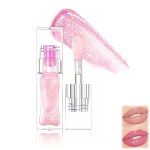 Magic Color Changing Moisturizing Lip Glow Oil Plumping Glimmer Glow Lipstick | Hydrating Lip Gloss Lip Balm Transparent Lip Care, Long Lasting Moisturizing Non-sticky Fresh Texture Lip Oil (1PC) von AFGQIANG