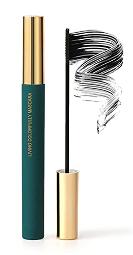 Magic Color Skinny Mascara - Natural Waterproof Long-Lasting Mascara,Thick Curling Skinny Mascara,Colorful Thick Smudge-Proof Mascara (Black) von AFGQIANG