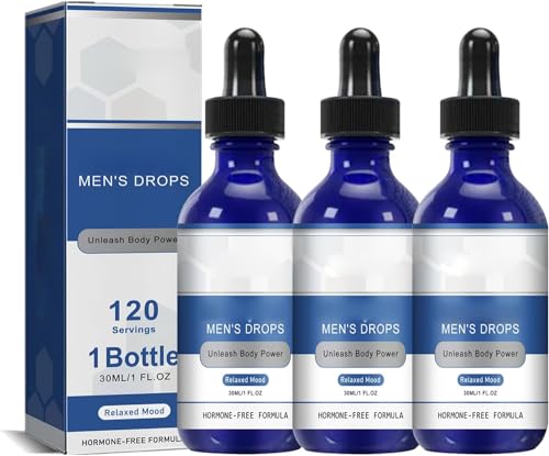Nexusbio Labs Complex Men's Drops - 30ml Complex Men's Drops Nexus Bio,Nexusbio Powermax Malebiotix Men’s Drops,Complex Mens Drops,Revitahepa Blue Direction Drops for Men (3Pcs) von AFGQIANG
