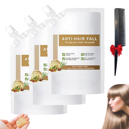 Remimpi Anti-Hair Loss Shampoo Conditioner Set, Anti-hair Fall Promote Hair Growth Women, Rich in Various Plant Extracts, Natural Oil Control Ginseng Ginger Shampoo for all Hair Types 100ml (3Pcs) von AFGQIANG
