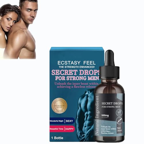 Secret Drops for Strong Men,Secret Happy Drops for Adults,Pleasurepeak Oral Drops,Happy Hormones Drops,Secret Happy Drops 30ml,Enhancing Sensitivity and Pleasure,Improve the Quality of Love (1Pcs) von AFGQIANG
