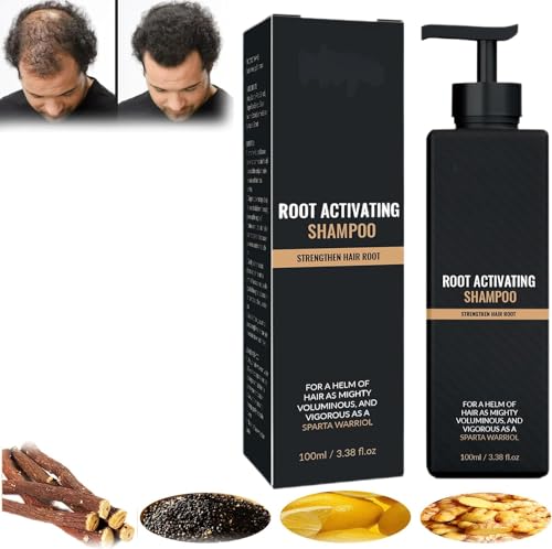 Spartan Shampoo | Spartan Root Activator Shampoo, Natural Hair Regrowth Shampoos for Men Women 100ML von AFGQIANG